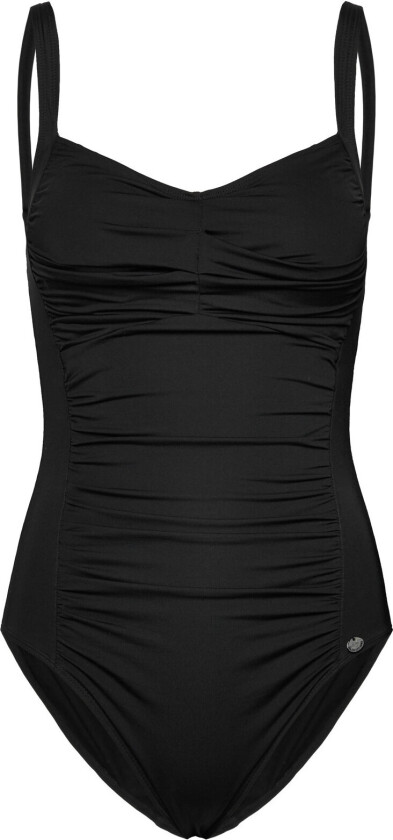 Potenza Solid Swimsuit Recycled Badedrakt Badetøy Black Panos Emporio