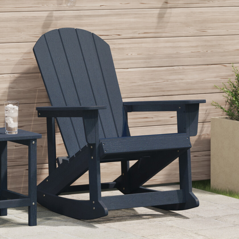 Adirondack Gyngestol Marine Blue 73.5x92x90 cm HDPE
