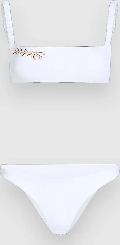 Bundoran Flamenco Embroidery Bikinisett hvit
