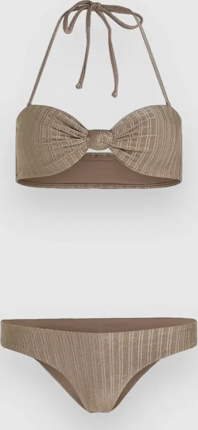 Knot Bandeau Matira Bikinisett brun
