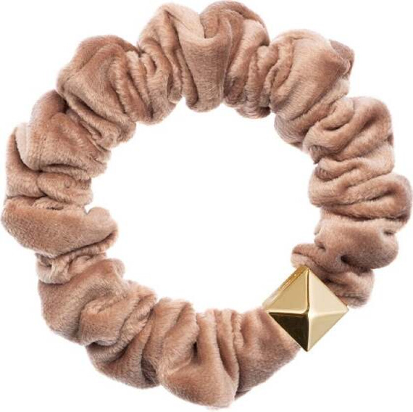DARK Velvet Mini Scrunchie Nougat