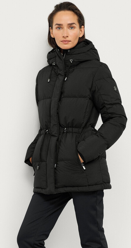 Dunjakke Gold Down Jacket w Drawstring - Svart