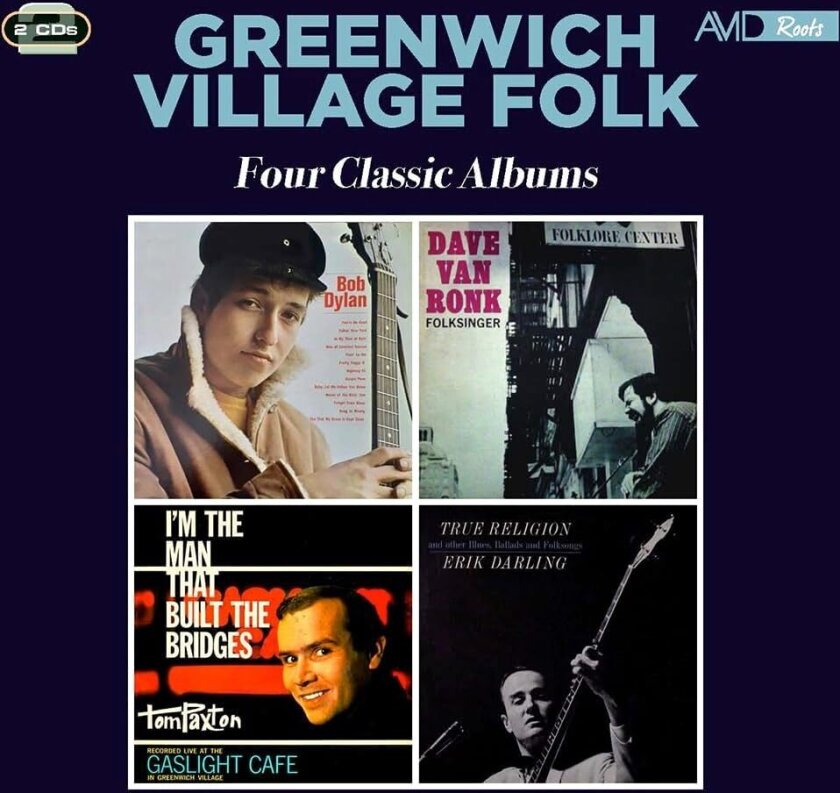 Bob Dylan, Dave Van Ronk, Tom Paxton, Erik Darling Greenwich Village Folk Four Classic Albums CD