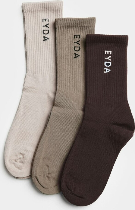 Tennis Socks 3-pack - White– White– White – 45-47 - EYDA