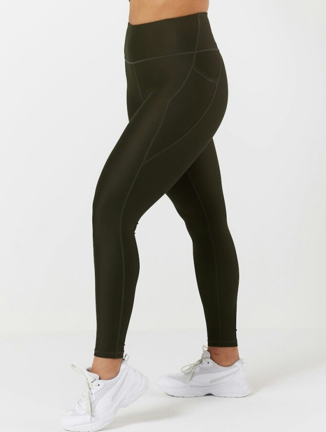 Sarah CoverMax Pocket Tights - Dark Olive – L - EYDA
