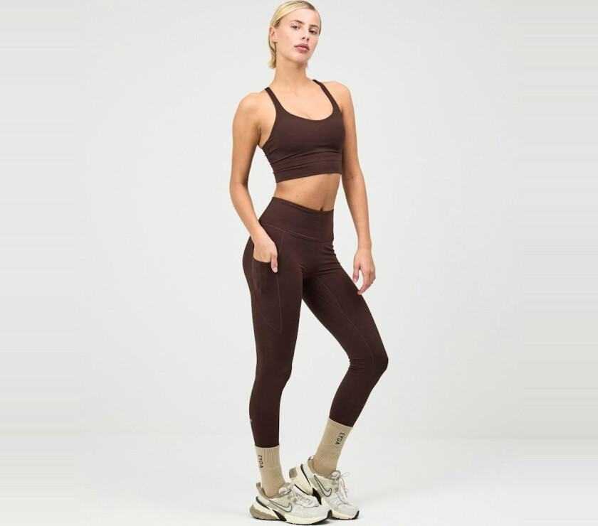 Ellie Ultralight Pocket Tights - Brown – XXL - EYDA