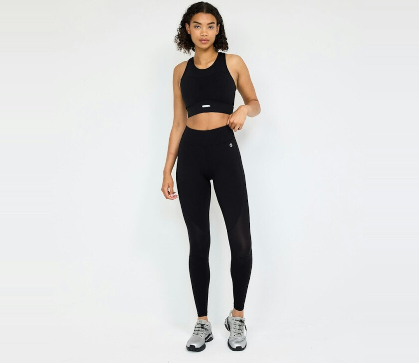 Amber High Neck Sports Bra - Black – M - EYDA