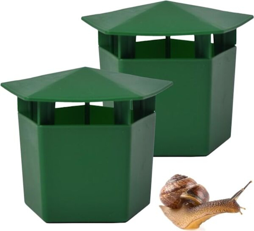 2 stk sneglefeller fangstverktøy plast øl snegle enkel felle miljøvennlig for å fange snegler fanger hage gård beskyttelse forebygging