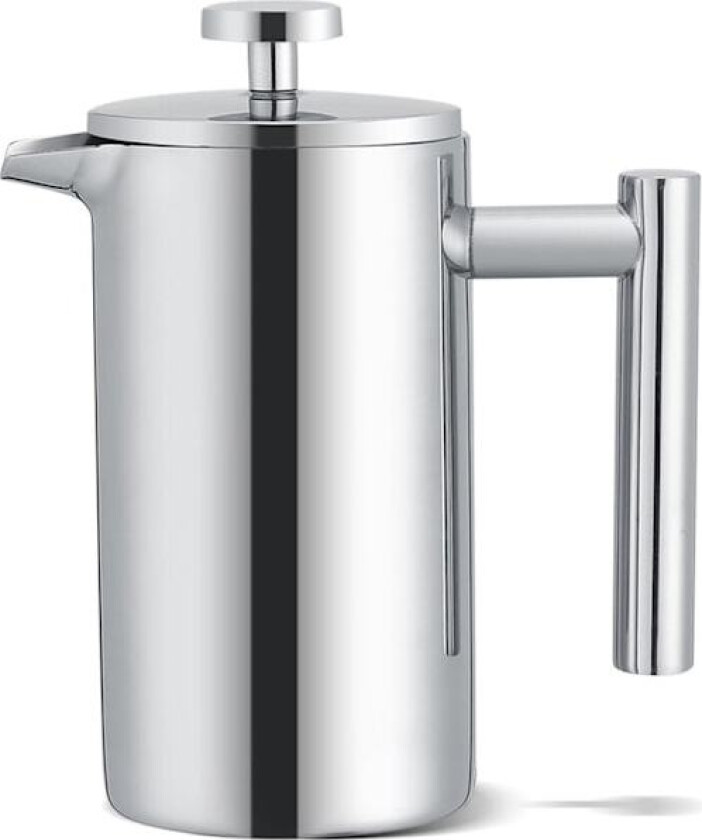 350ml Rustfri Stål French Press Kaffetrakter, French Press Kaffetrakter med Trippel Filter
