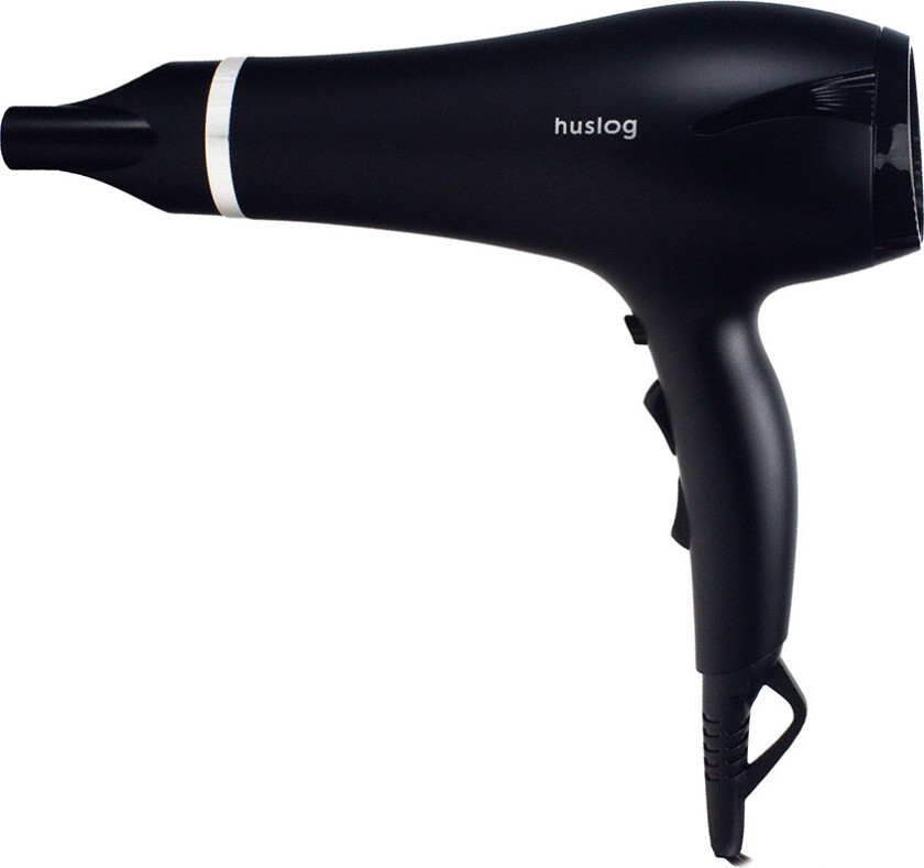 Huslog BE-500134 Hårtørrer (Ioniserende) - 2400W, 3 Hastigheder - Sort