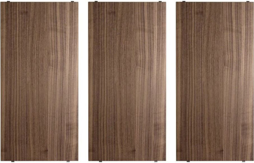 Hylleplate 58 x 30 cm (3-pakning) ) Valnøtt