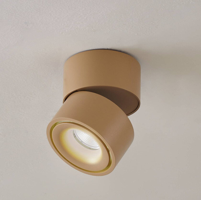 LED-downlight Rotari, brun, 1 lyskilde, 8,9 W