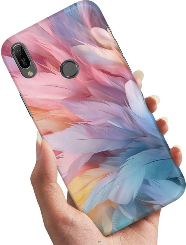Huawei P20 Lite - Deksel/Mobildeksel Feathers