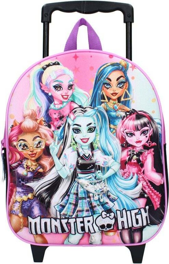Bilde av 3D Trolley Trillekoffert The Boo Crew, Svart - Kofferter - Polyester