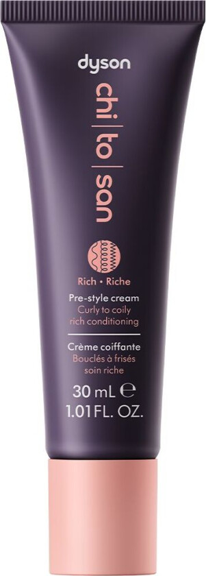 Chitosan™ Pre-style-krem Curly to Coily – rik pleie i reisestørrelse