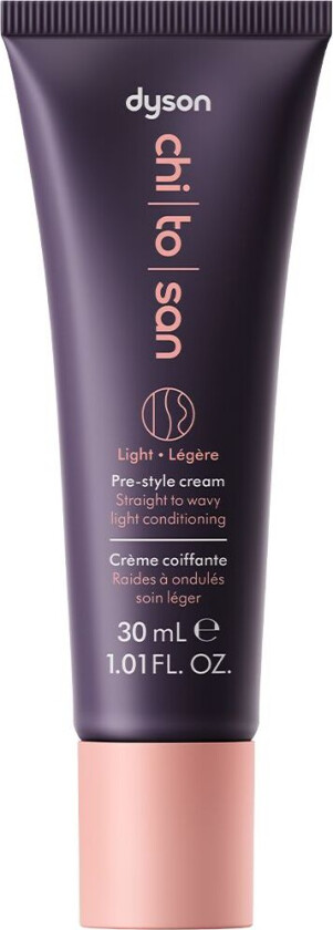 Chitosan™ Pre-style-krem Straight to Wavy – lett pleie i reisestørrelse