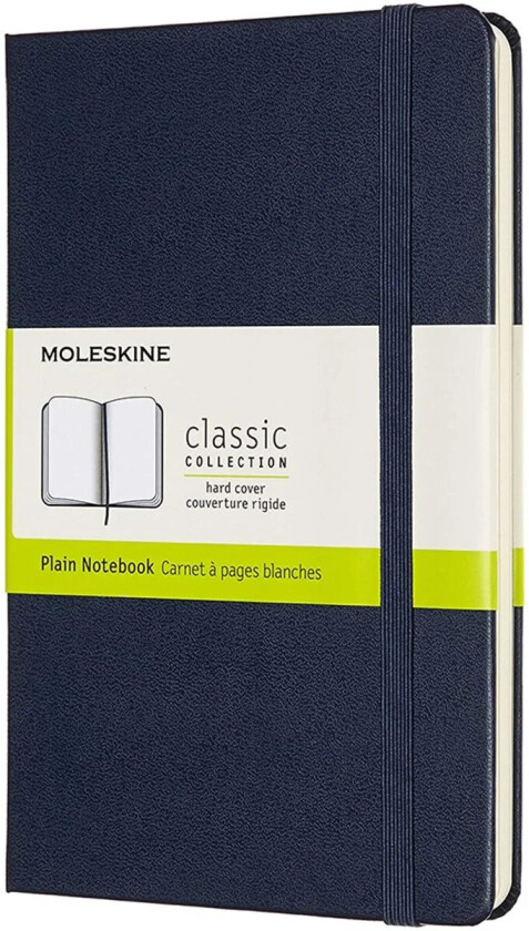 Notatbok Hard M Blank Sapphire Blue