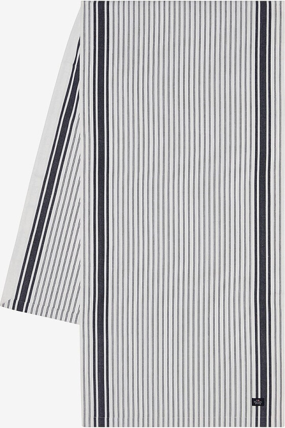 Bilde av Icons Striped Oxford-løper i bomull - Blå