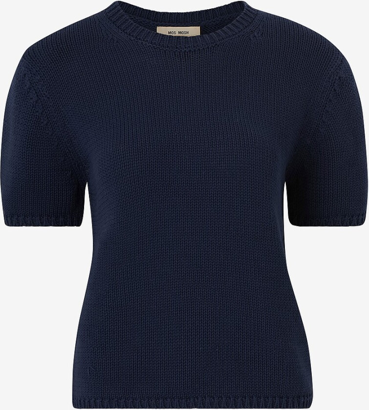 Topp mmArin SS Cotton Knit - Blå