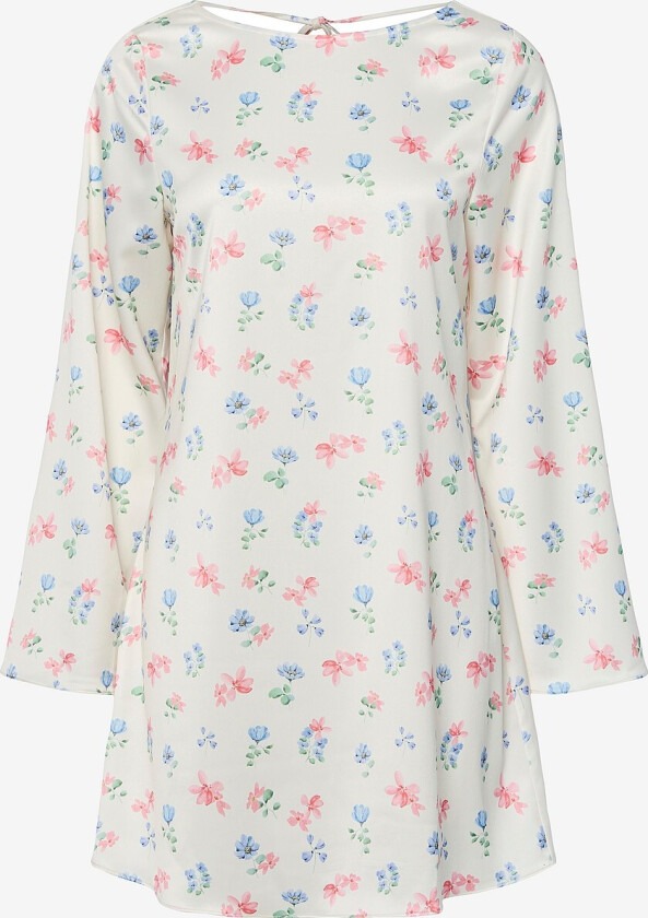 Kjole pcMillie LS Short Boatneck Dress WV - Hvit