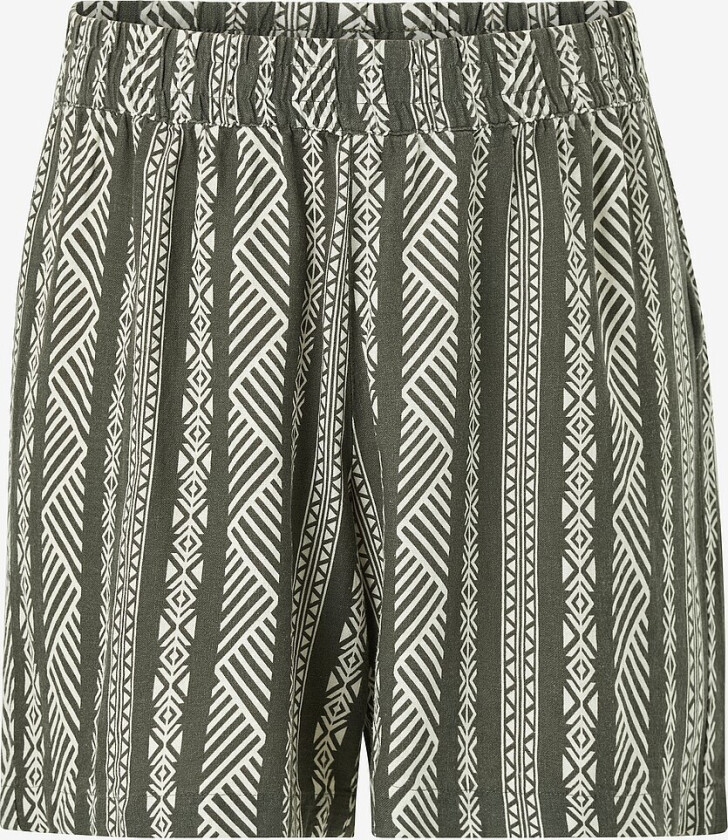 Shorts i lin vBitten - Grønn