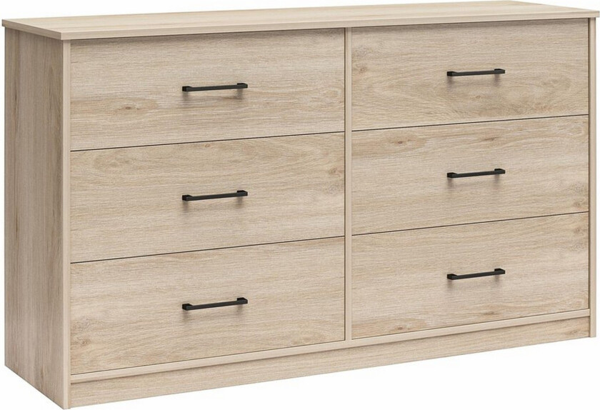 Kommode BrEZ 136x40x76 cm, Lys eik - 136x40x76 cm, Lys eik