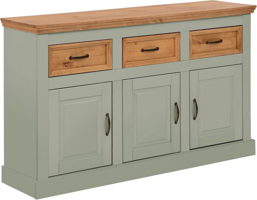 Skjenk Selma 145x38x87 cm, Salviegrønn/Beis/Voks - 145x38x87 cm, Salviegrønn/Beis/Voks