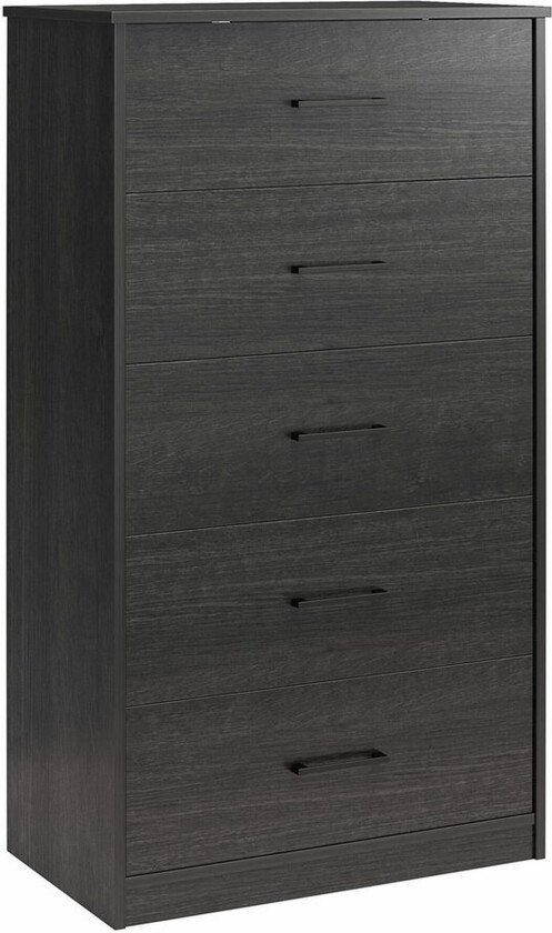 Kommode BrEZ 71x40x126 cm, Svart eik - 71x40x126 cm, Svart eik