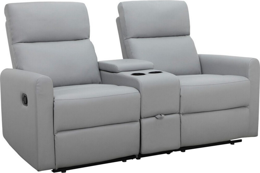 Recliner Dacoulas Lys grå, PU/tre - Lys grå, PU/tre