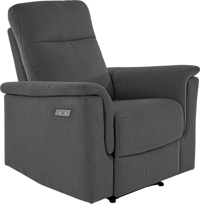 Recliner Southbrook Antrasitt, Stoff/tre/metall, Elektrisk recliner - Antrasitt, Stoff/tre/metall, Elektrisk recliner