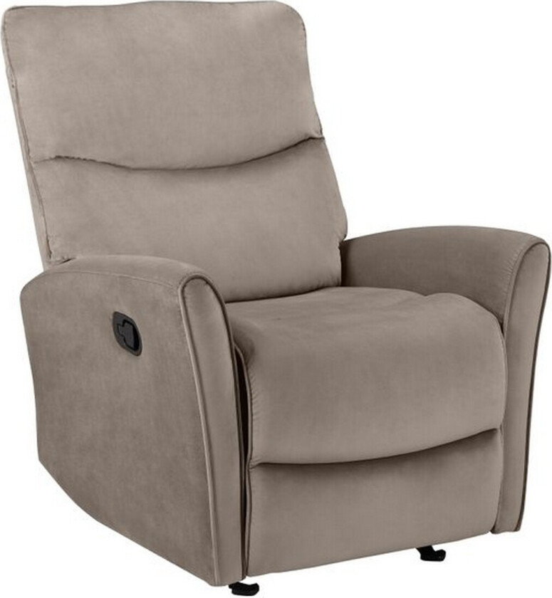 Recliner Chesley Taupe, Fløyel/Metall/Tre - Taupe, Fløyel/Metall/Tre