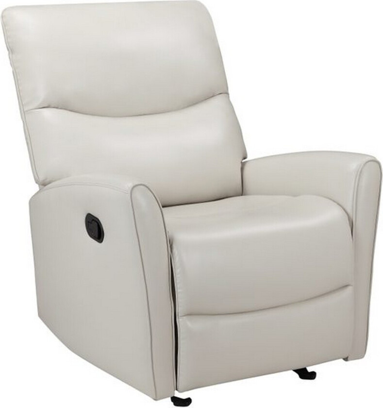 Recliner Chesley Krem, PU/metall/tre - Krem, PU/metall/tre