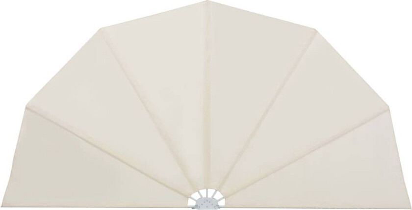 Sammenleggbar sidemarkise for terrasse krem 200 cm