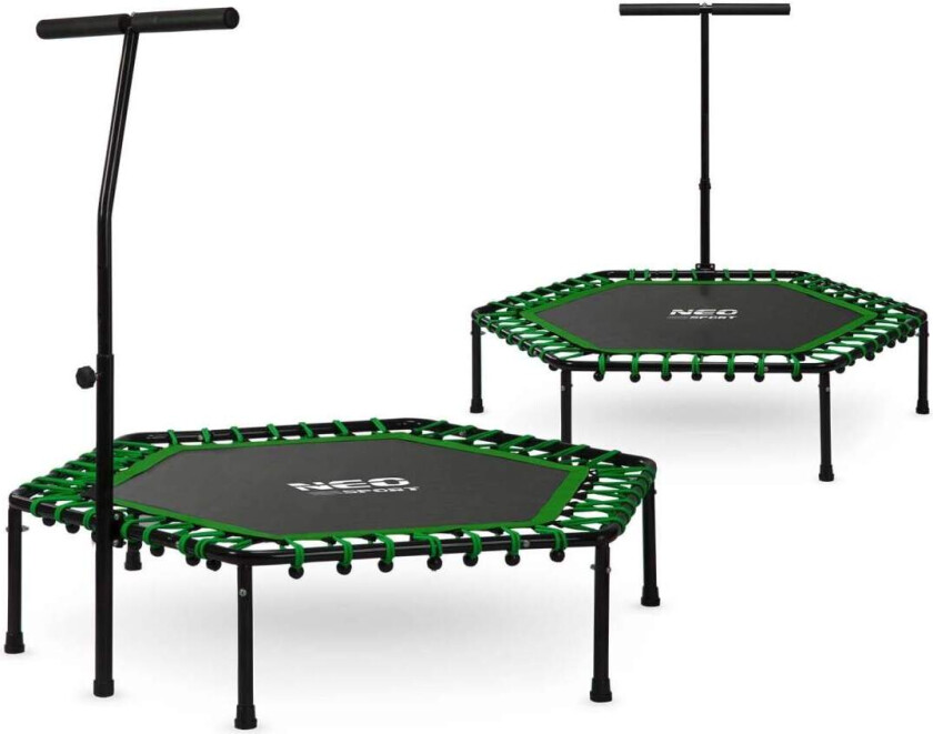 Fitness Trampoline med håndtak 127 cm Neo-Sport - Hexagonal Green