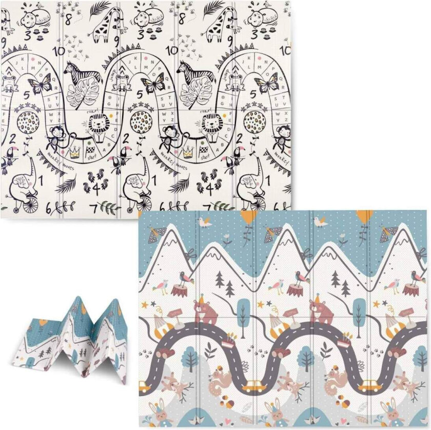 Sammenleggbar skummatte 200 x 150 x 1 cm Nukido NK-341