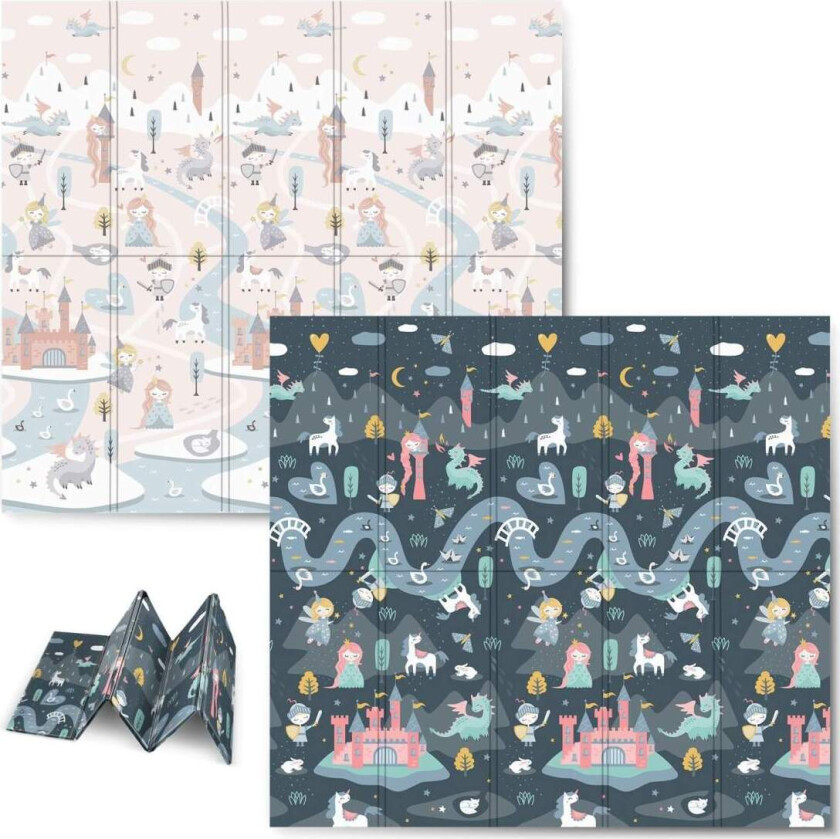 Sammenleggbar lekematte 200 x 180 x 1 cm - Nukido NK-340