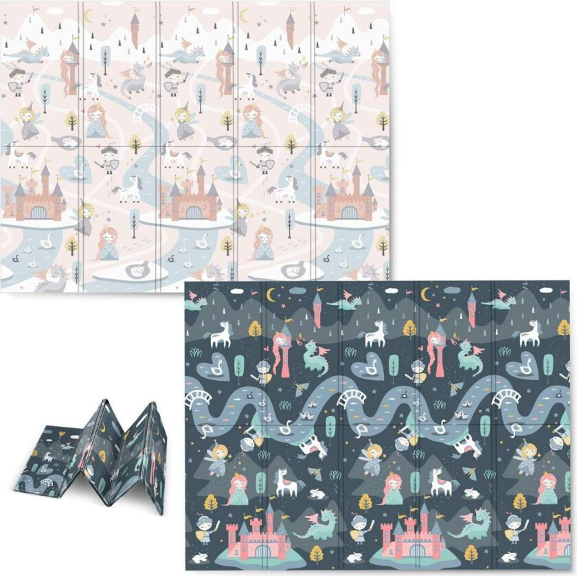 Sammenleggbar lekematte 200x150x1 cm - Nukido NK-341