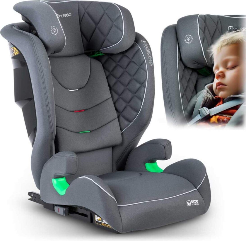 Bilstol Nukido Louis Grå 15-36 kg ISOFIX