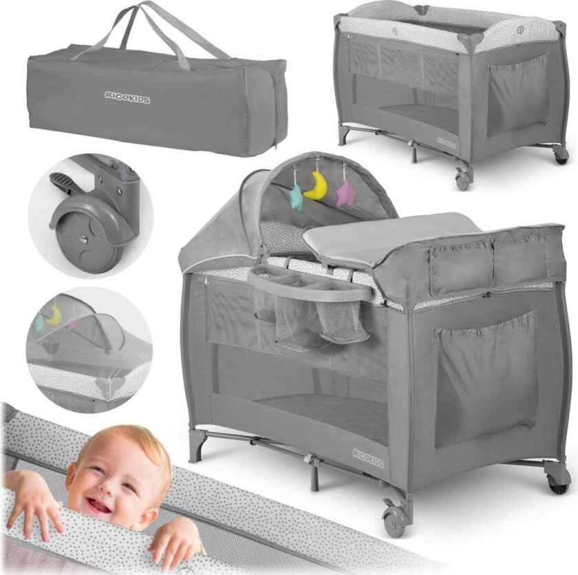 Reiseseng 125x65x78 cm RK-242 Grå