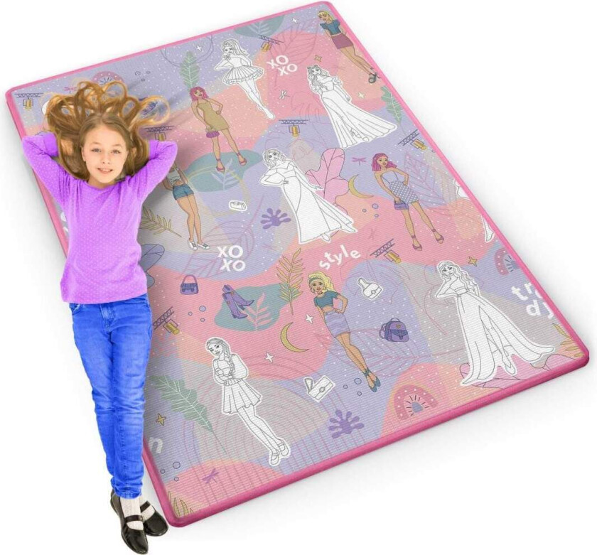 Fargerik og rullbar skummatte for barn, 120 x 90 x 0,3 cm - Ricokids RK-344