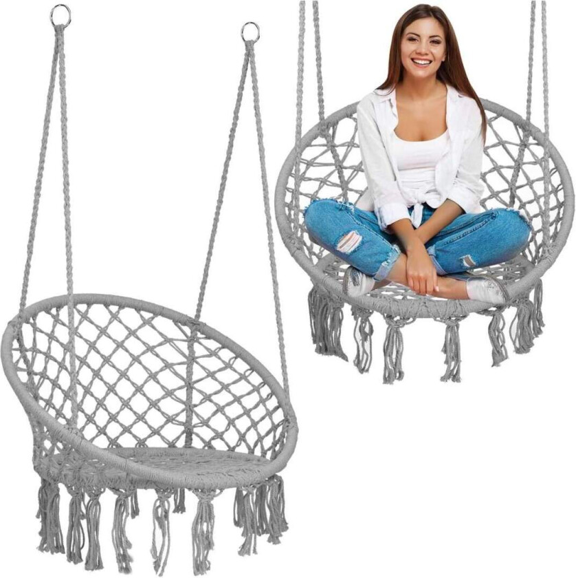 Bilde av Hengende hagestol BOHO grå