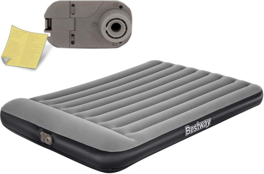 Oppblåsbar madrass 203x152x30 cm med innebygd elektrisk pumpe Bestway 67464