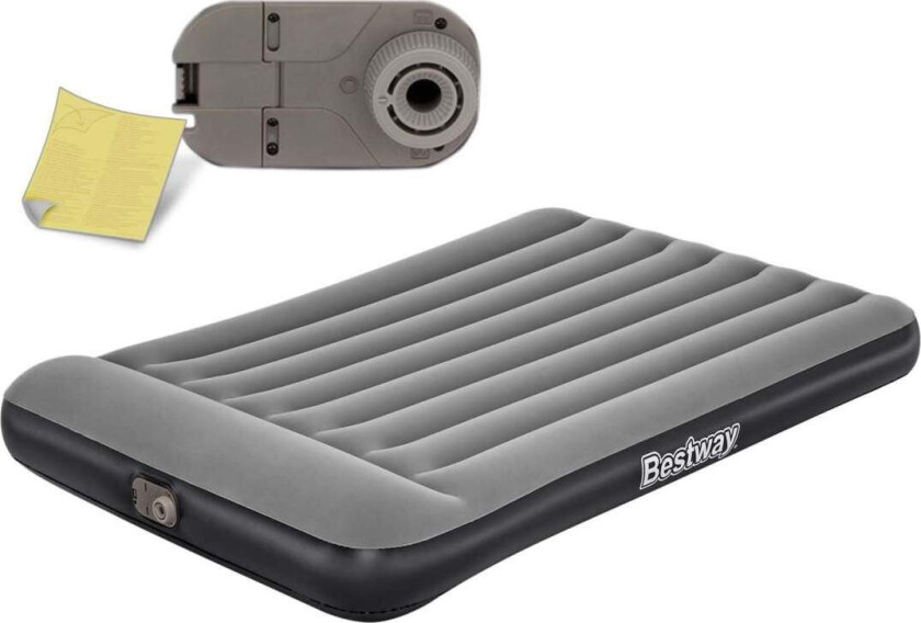 Oppblåsbar madrass 191x137x30 cm med innebygd elektrisk pumpe Bestway 67462