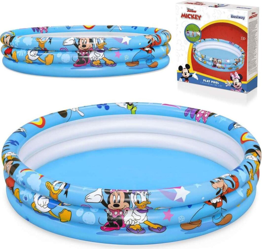 Oppblåsbart basseng Mickey and Friends 122 x 25 cm Bestway 91007