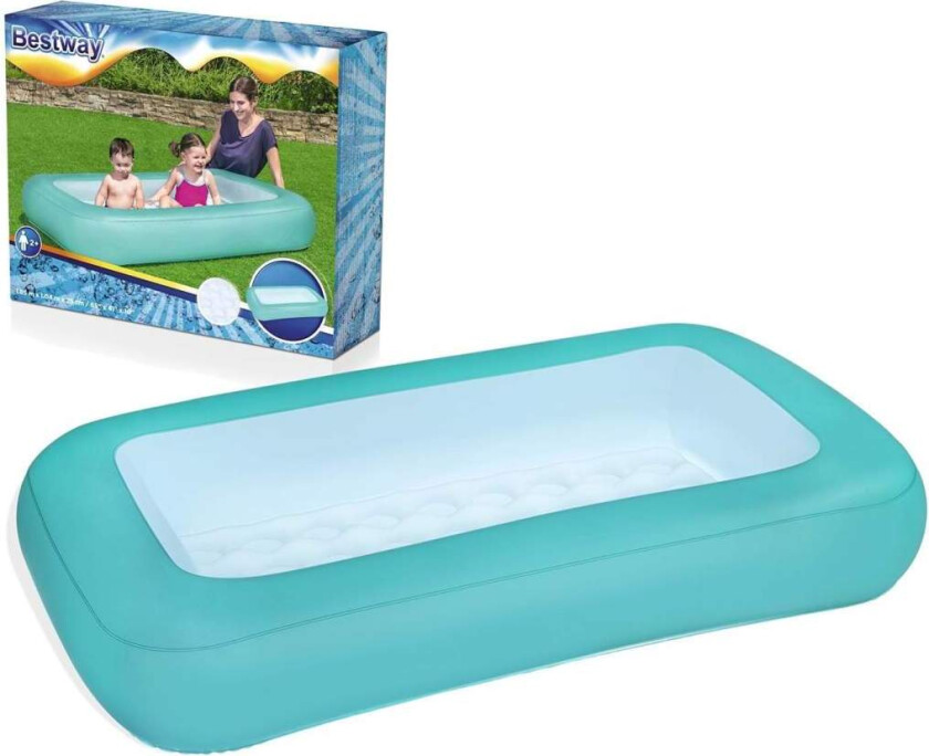 Oppblåsbart basseng 165 x 104 x 25 cm 2 farger Bestway 51115 blå