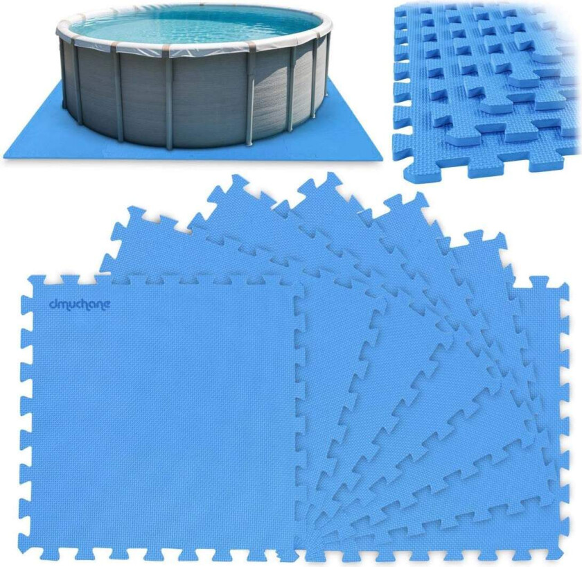 Puslespillmatte i skum til understell, 50 x 50 cm, 8 stk