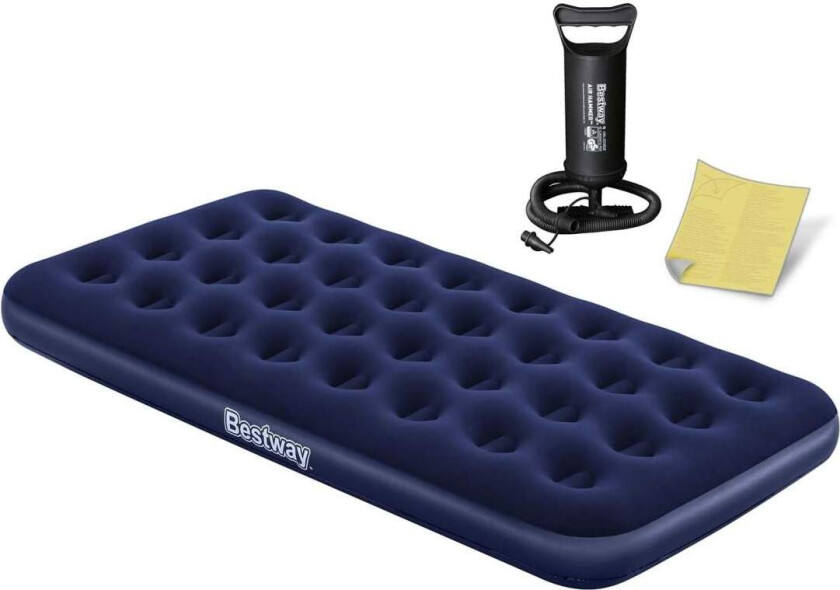 Oppblåsbar madrass 188x99x22 cm med stempelpumpe Bestway 67001