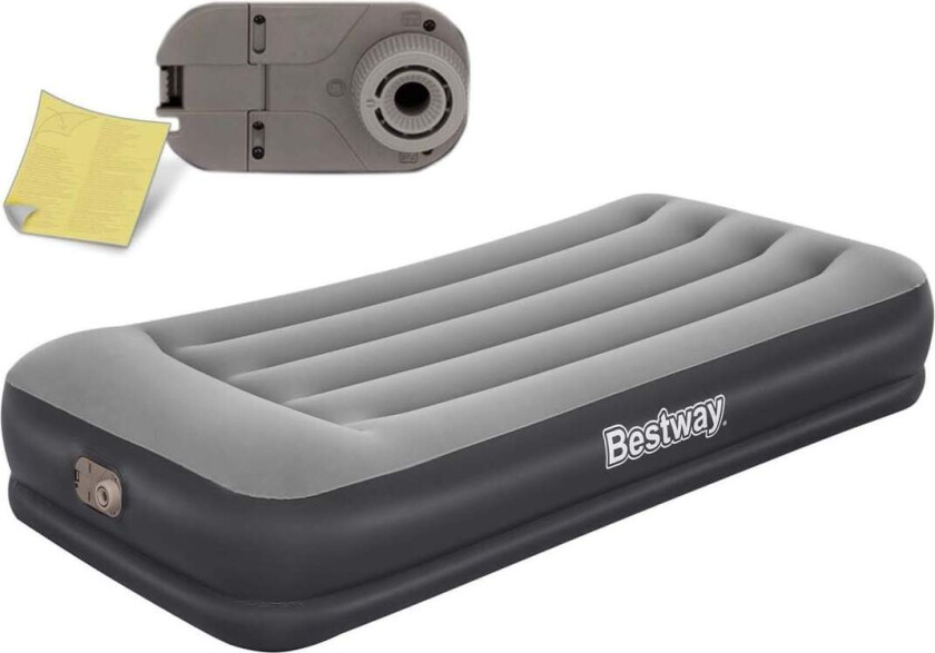 Oppblåsbar madrass 191x97x36 cm med innebygd elektrisk pumpe Bestway 67723