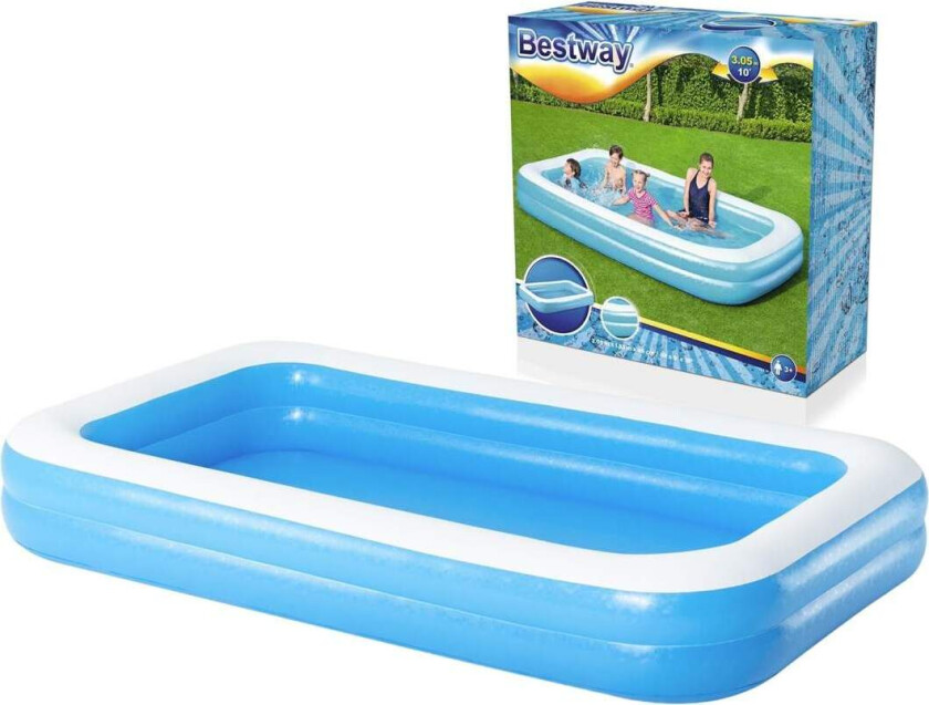 Familie oppblåsbart basseng 305 x 183 x 46 cm Bestway 54150