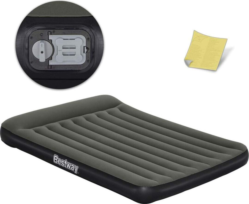 Oppblåsbar madrass 203x152x30 cm med innebygd elektrisk pumpe Bestway 67930